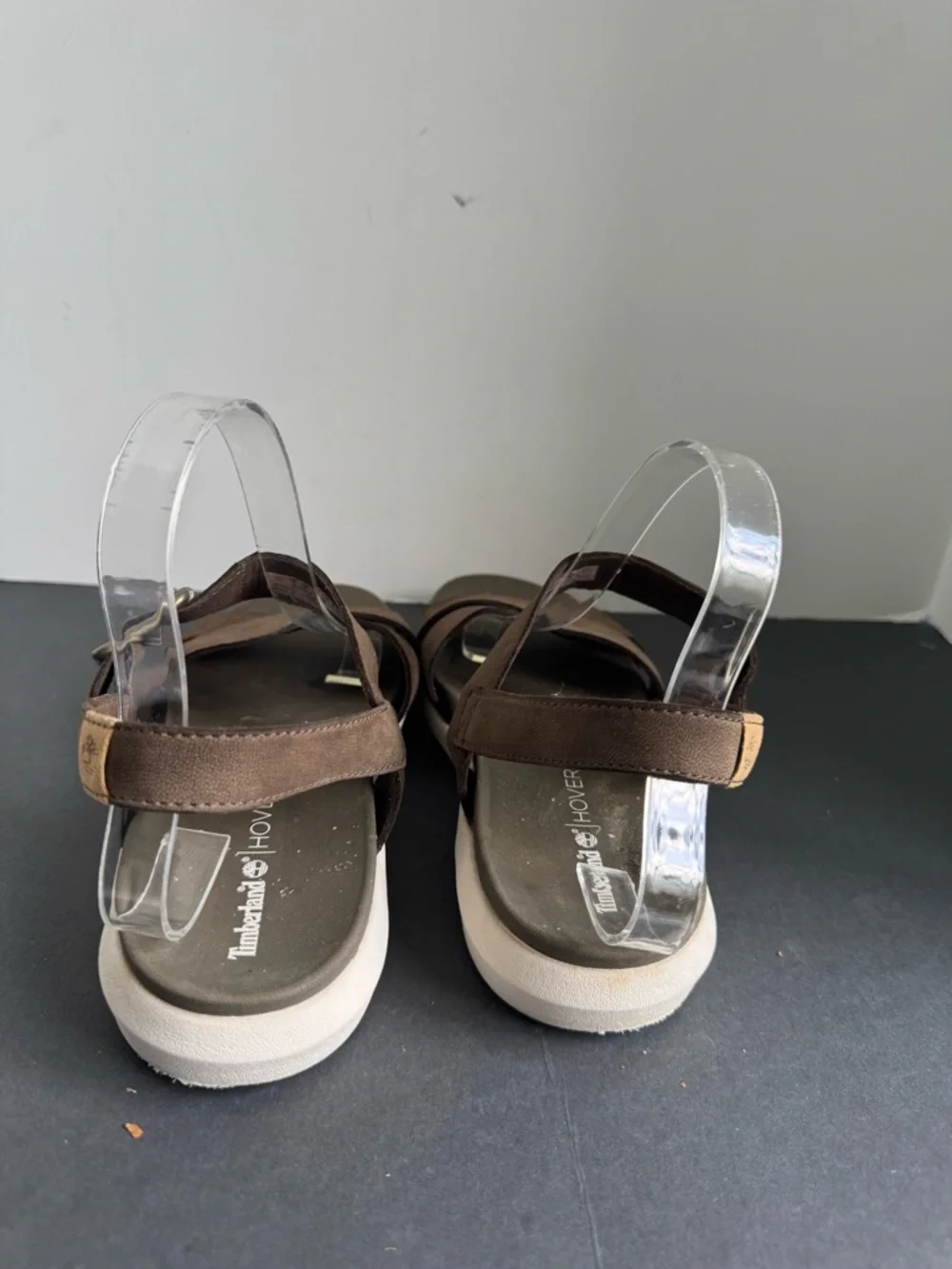 Timberland Women's Wilesport Brown/Green Leather Strap Sandals A1TSW. Size 8 - Picture 11 of 14